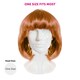 image 7 of Ginger Bob Wig – Cilla Style Fancy Dress Hairpiece for Retro Costumes N/A | One Size