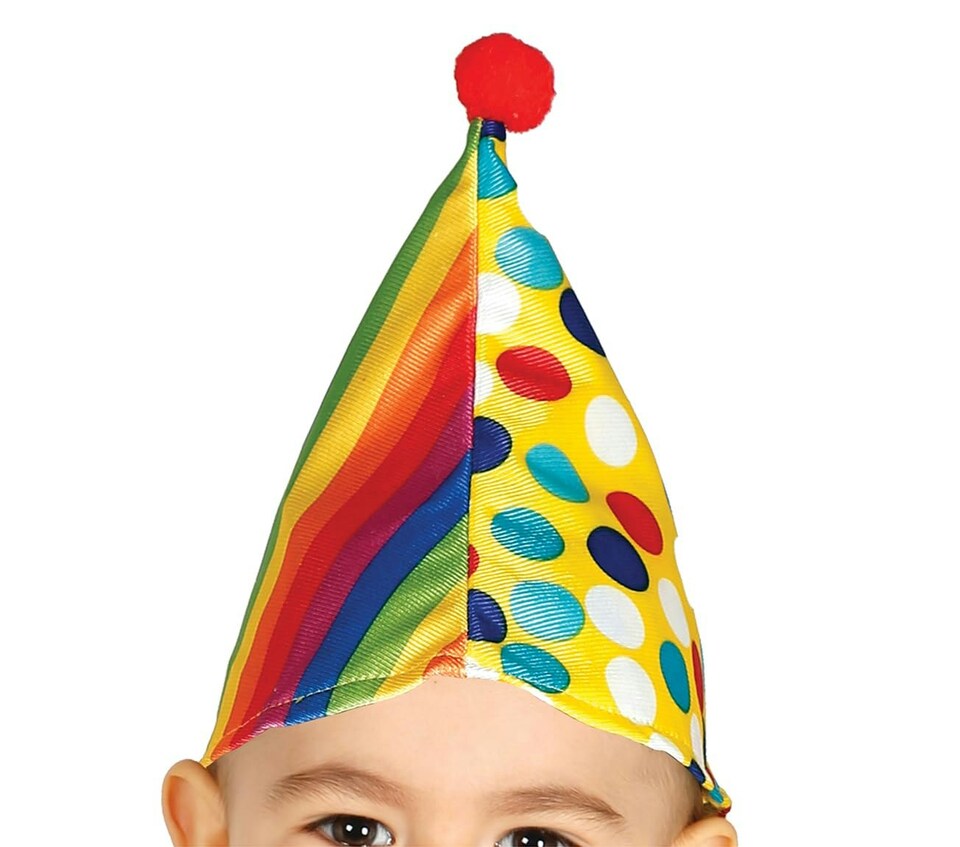 image 1 of Fancy Dress Child Multi Onesie Clown Costume - 12-18 m