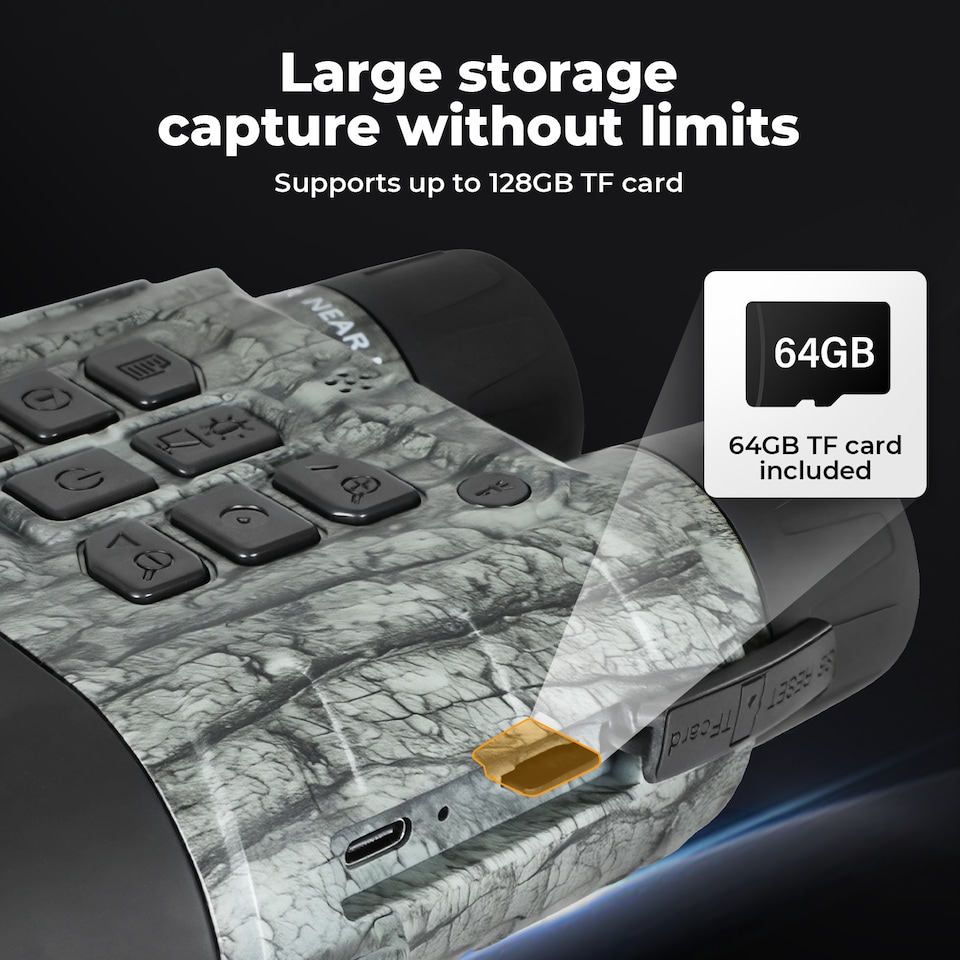 image 1 of Spector Night Vision Goggles 4K UHD Binoculars 11x Digital Zoom with LCD Screen