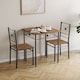 image 4 of Vida Designs Roslyn 2 Seater Dining Set 3 Piece Table & Chairs, Dark Wood