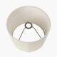 image 5 of 40cm White Boucle Tapered Lampshade White