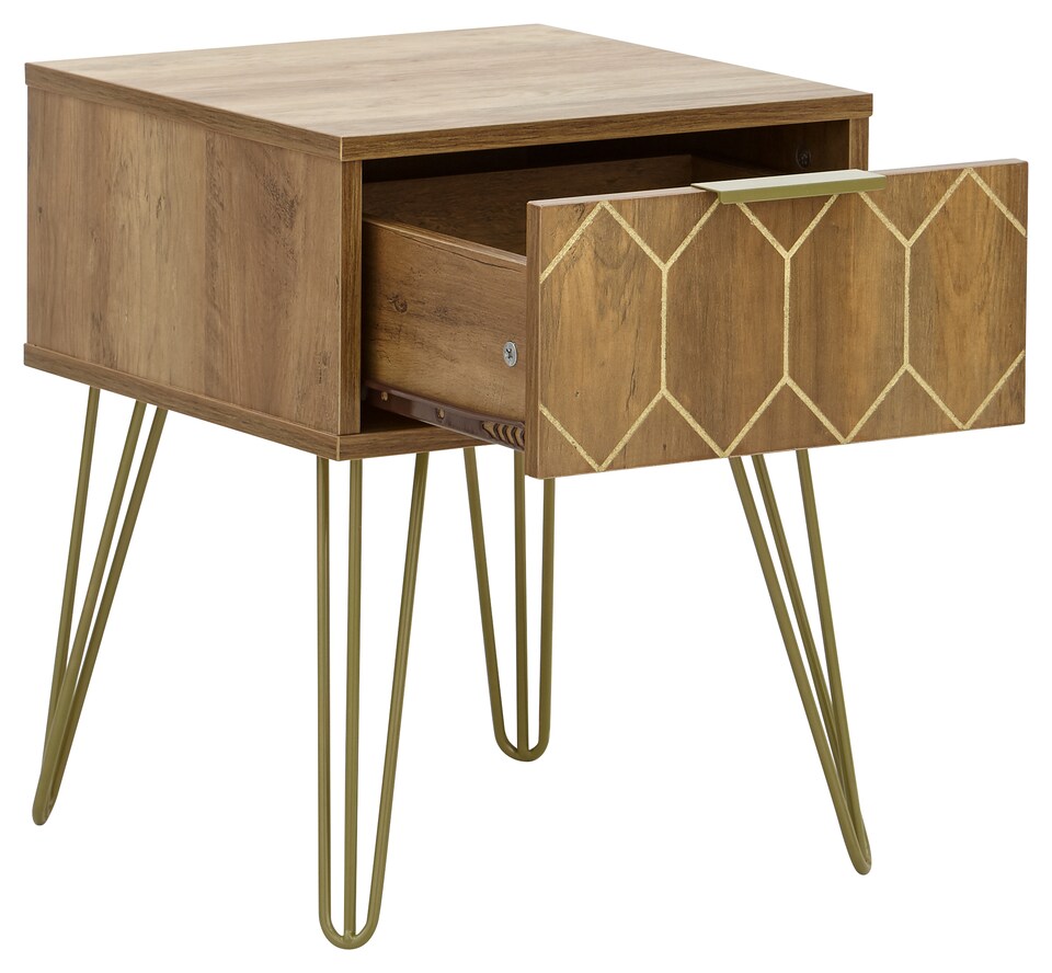 image 1 of Orleans Lamp Table | Brown | Mango