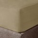 image 1 of Velosso Washed Linen Look Fitted Sheet Brown | Beige | King