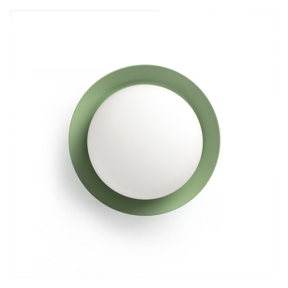 image 1 of May Led Green Flush Wall, Ceiling Lamp IP44