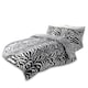 image 1 of Zebra Skin Printed Duvet Cover Set Reversible Polycotton Beddings White | Single