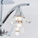image 5 of Langella 3 Light Semi Flush Multi Arm Ceiling Light Chrome, Clear Crystal, G9