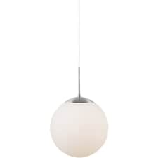 Nordlux Cafe Indoor Pendant Light White Glass E27 Hand Blown Glass - Mains Powered, IP20 | White