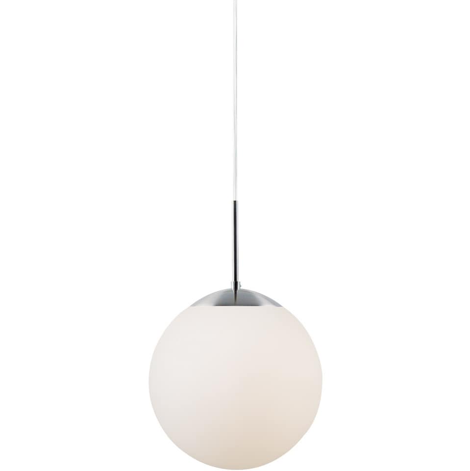 image 1 of Nordlux Cafe Indoor Pendant Light White Glass E27 Hand Blown Glass - Mains Powered, IP20 | White