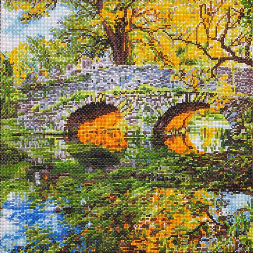 Diamond Dotz Diamond Painting Kit Country Bridge, Landscapes Pattern