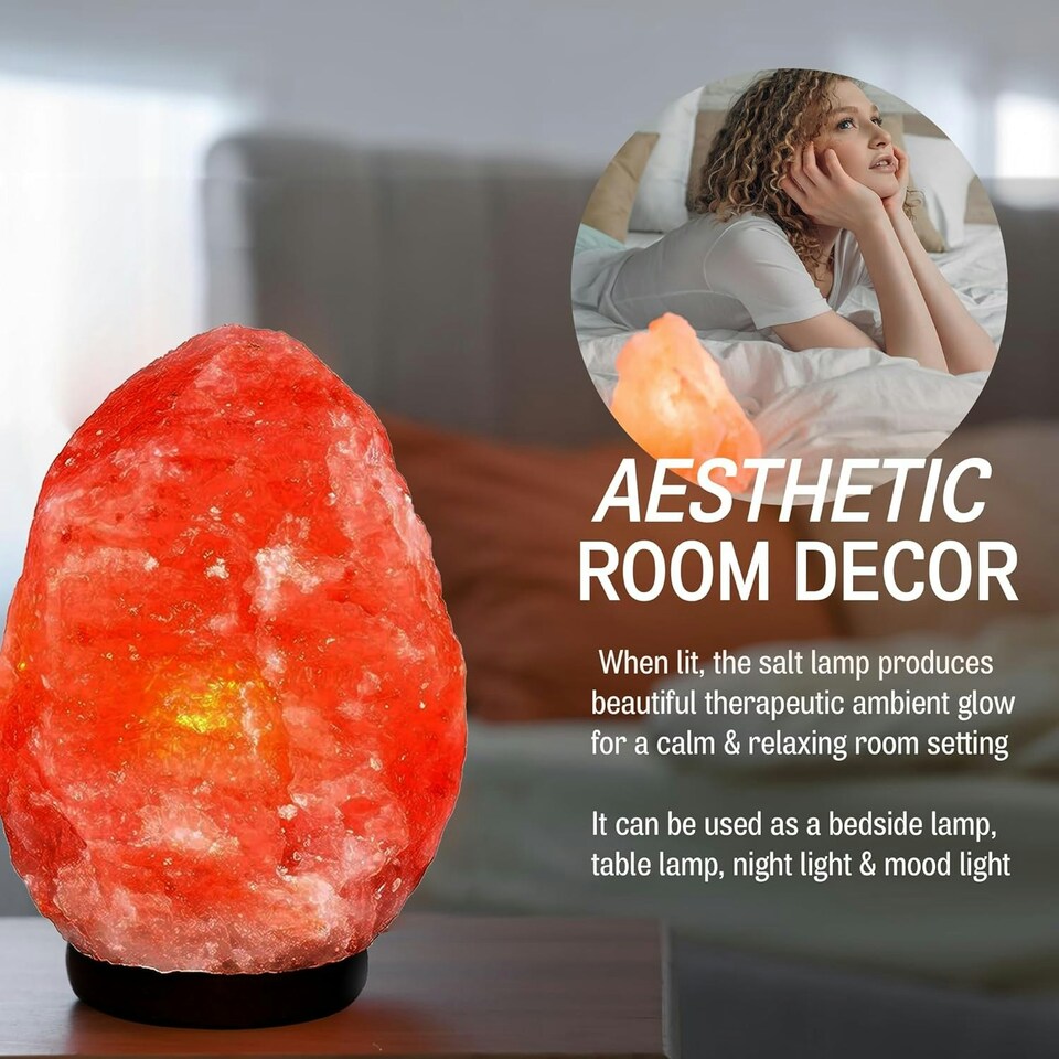 image 1 of Straame Authentic Himalayan Crystal Salt Lamp (1-2 kg)