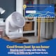 image 3 of Russell Hobbs 9” Desktop Circulator Fan with 7 Speed Settings White RHDCF1001
