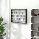 image 2 of HOMCOM 5-Tier Wall Display Shelf Unit Cabinet w/ Shelves Glass Doors