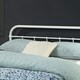 image 4 of Tewin Vintage Hospital Style White Metal Bed Frame (King)