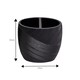 image 8 of Ripple Black Textured 4 Piece Bathroom Accessory Set | Black | Black | 1