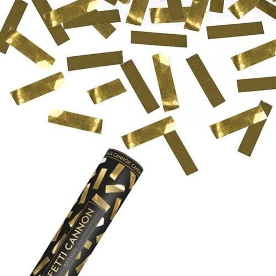 image 1 of Gold Metallic Large Confetti Cannon 60cm