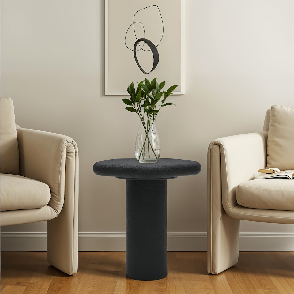 image 1 of Udaipur Pentagon Side Table Black