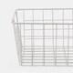 image 7 of OHS Metal Wire Multipurpose Food Pantry Storage Basket Organiser White