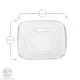 image 4 of LAV 12pc Cozy Stacking Glass Coffee Cups & Saucer Set - 270ml Clear
