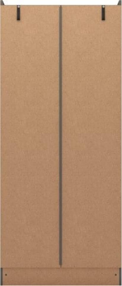 image 1 of Nevada 2 Door 1 Drawer Mirrored Wardrobe | Grey | 3D Effect Grey