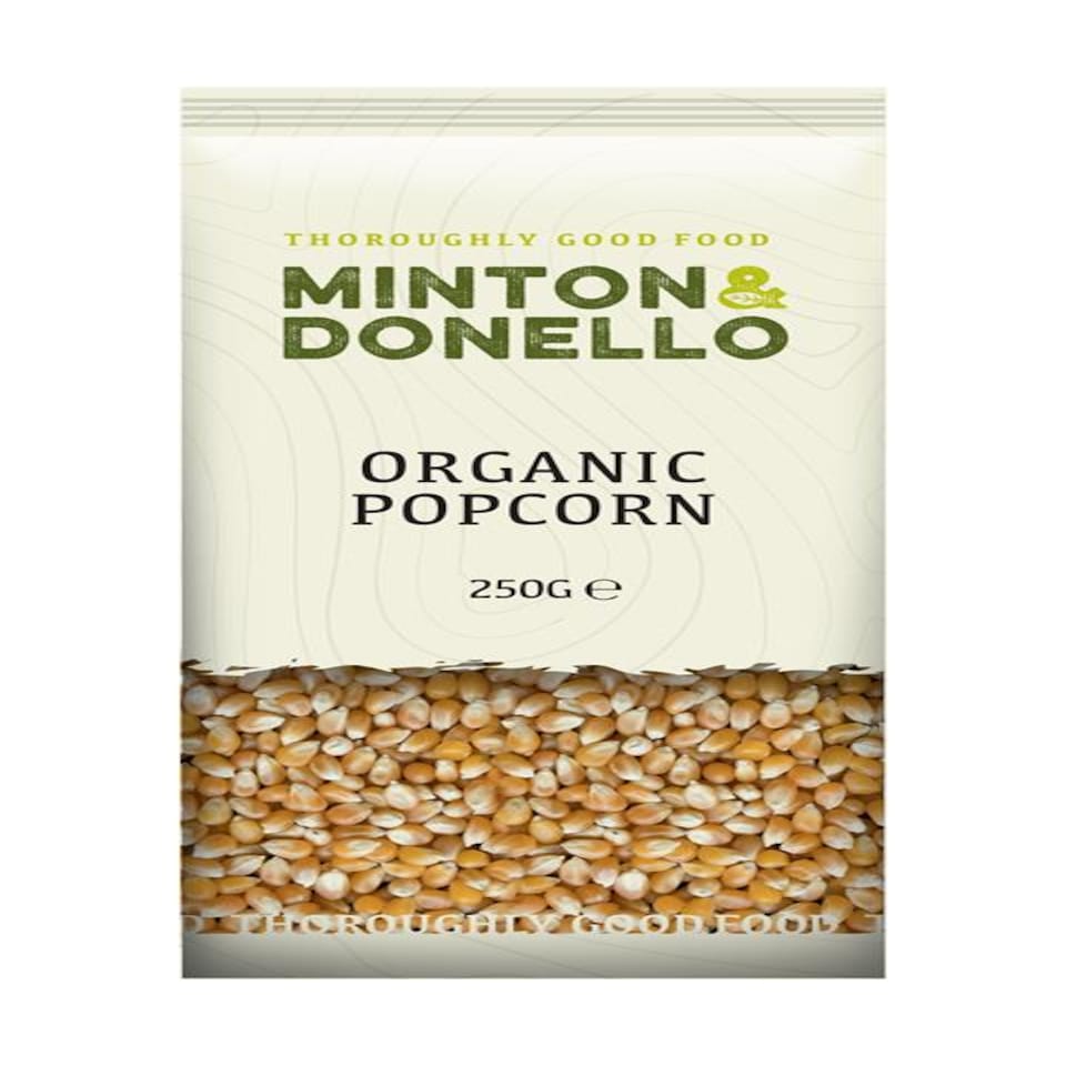 Minton & Donello Organic Popping Corn 6 x 250g | Multi