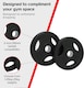image 4 of Olympic Tri-Grip Rubber Weight Plates Black Pairs Sets 15 kg PAIR
