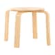 image 2 of Maison by Premier Rustic Tropical Hevea Wood Stacking Stool, Stackable Kitchen Stool For Breakfast, Durable Counter Stool