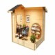 image 2 of Alex Mini-Log Cabin, Wooden Garden Room, Timber Summerhouse, Home Office - L290 x W254.1 x H245.1 cm Grey