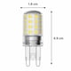 image 3 of UniBulb LED G9 470lm 4.2W (Replaces 40W) 6500K (Daylight) Capsule Light Bulb - Box of 2 | White | Daylight | 2