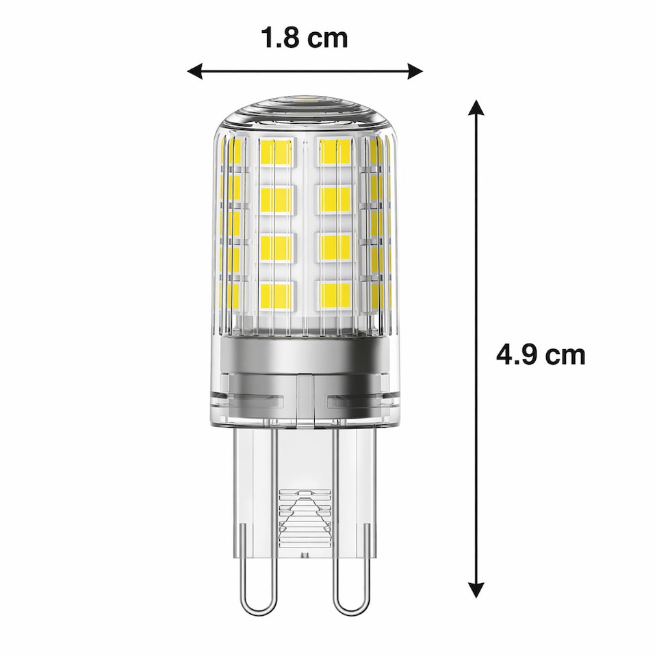 image 1 of UniBulb LED G9 470lm 4.2W (Replaces 40W) 6500K (Daylight) Capsule Light Bulb - Box of 2 | White | Daylight | 2