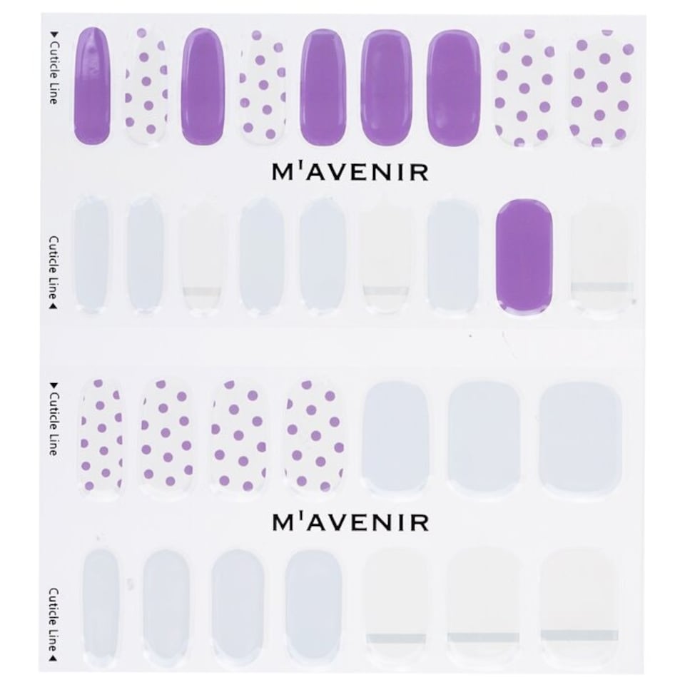 image 1 of Nail Sticker (patterned) - # Iris Dot Nail - 32pcs Multi