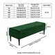 image 3 of Safar 120cm Ottoman Storage Bench - Plush Velvet Shoe Bench - Forest Green Lined Upholstery Storage Footstool