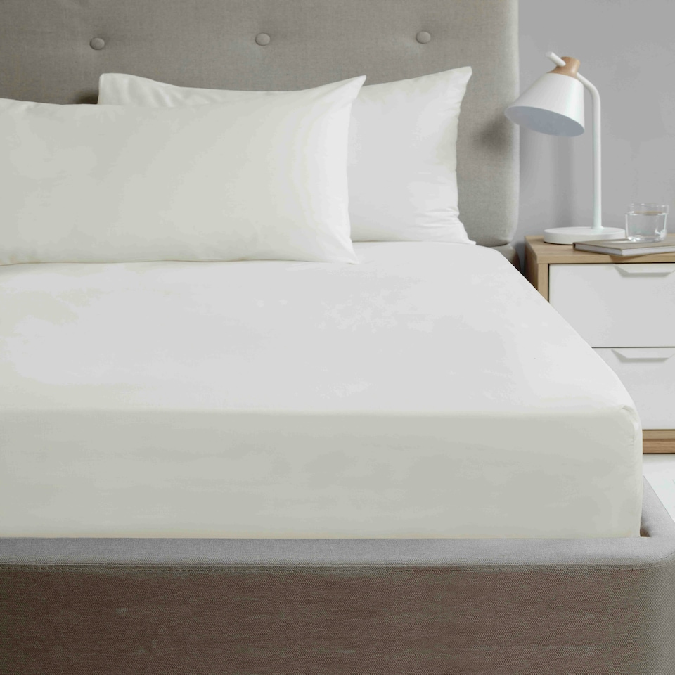 image 1 of So Soft Microfibre 180 Thread Count Sheet Set Cream | Double