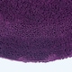 image 2 of Homescapes Luxury Reversible Round Bath Mat - Plum | Purple