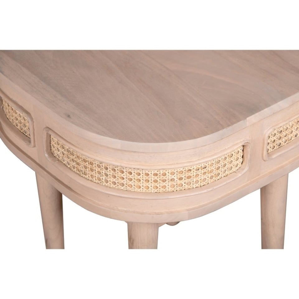 image 1 of Valencia Bedside Table - Cane & Mango Wood - L50 x W50 x H55 cm