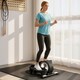 image 2 of SPORTNOW Under Desk Elliptical Machine, Pedal Exerciser with LCD Monitor, 8 Adjustable Magnetic Resistances, Quiet & Portable 2-in-1 Seat & Stand Up Exercise for Home, Mini Elliptical for Seniors