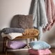 image 4 of Catherine Lansfield Cuddly Deep Pile Blanket Throw | Cream | Natural