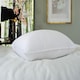 image 2 of Superior Fibre Feels Like Down Pillow  - 100% Cotton 300 Thread Count Jacquard Casing - 48 x 74cm  - Soft to Medium Support White | White | 48 x 74cm