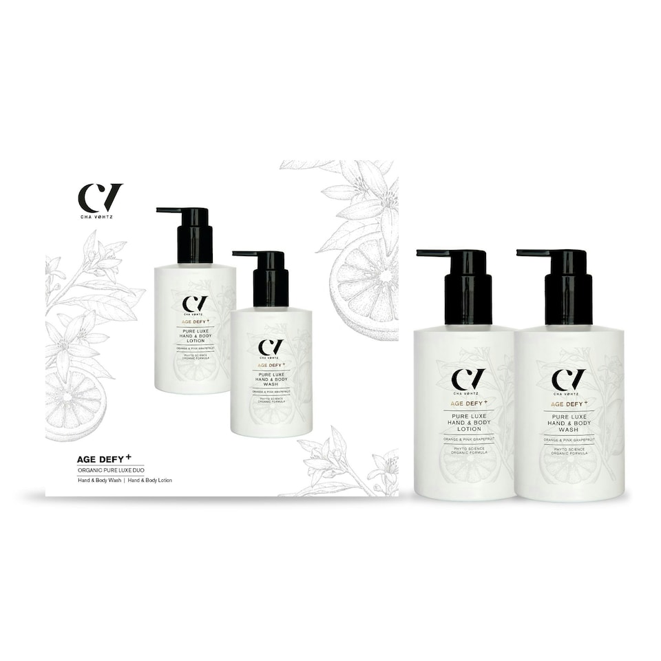 image 1 of Green People Age Defy+ Pure Luxe Hand & Body Duo - Natural & Organic Wash & Lotion - Luxury Gift for Sensitive Skin - Vegan