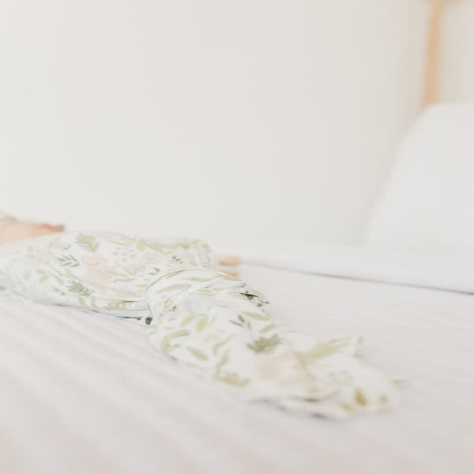 image 1 of Copper Pearl Knitted Swaddle Blanket Rex