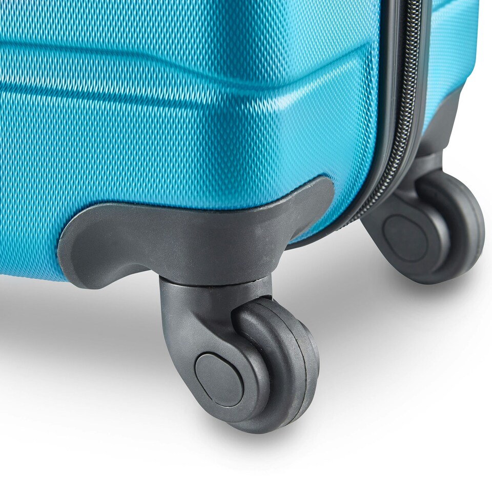 image 1 of VonHaus 3pc Teal Luggage Set, 360° Silent Spinner Wheels Blue