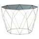 image 2 of Shalimar Octagonal Silver Side Table Silver