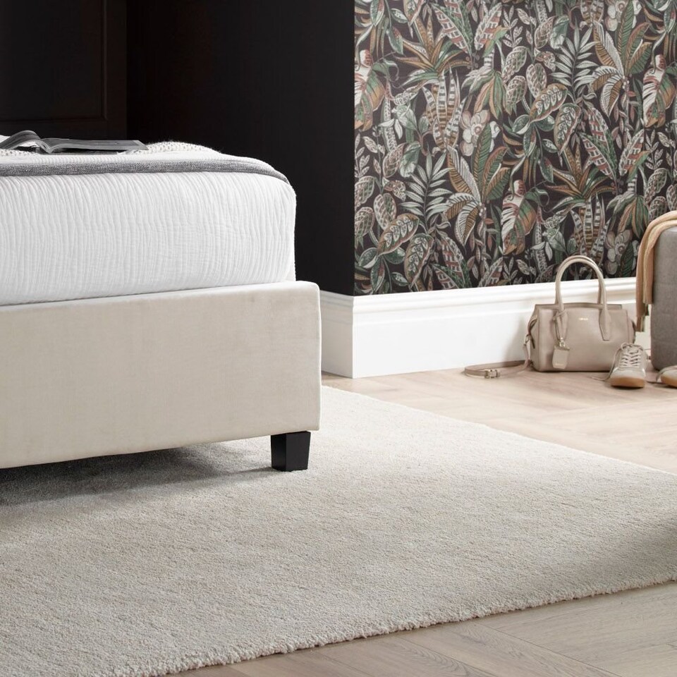 image 1 of 4ft6 Double Ottoman,Velvet fabric upholstered,lift up,storage,tall winged bed frame. Gas lift up, Boutique Hotel style, tall headend board, wing back