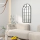 image 2 of HOMCOM Modern Arched Wall Mirror, 110  65 cm Window Mirror for Living Room, Bedroom, Black