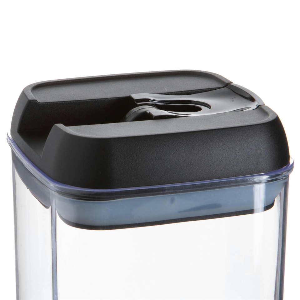 image 1 of Argon Tableware 5 Piece Flip Lock Plastic Food Storage Containers Set - Black