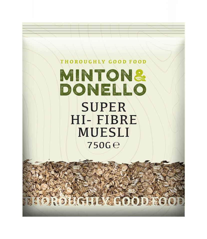 image 1 of Minton & Donello Super Hi-Fibre Muesli 6 x 750g