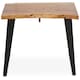 image 1 of Interiors by Premier Acacia Wood And Looped Iron Base Coffee Table Brown