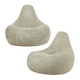 image 5 of icon Dalton Kids Beanbag Corduroy Natural Beige Set of 2 Cream