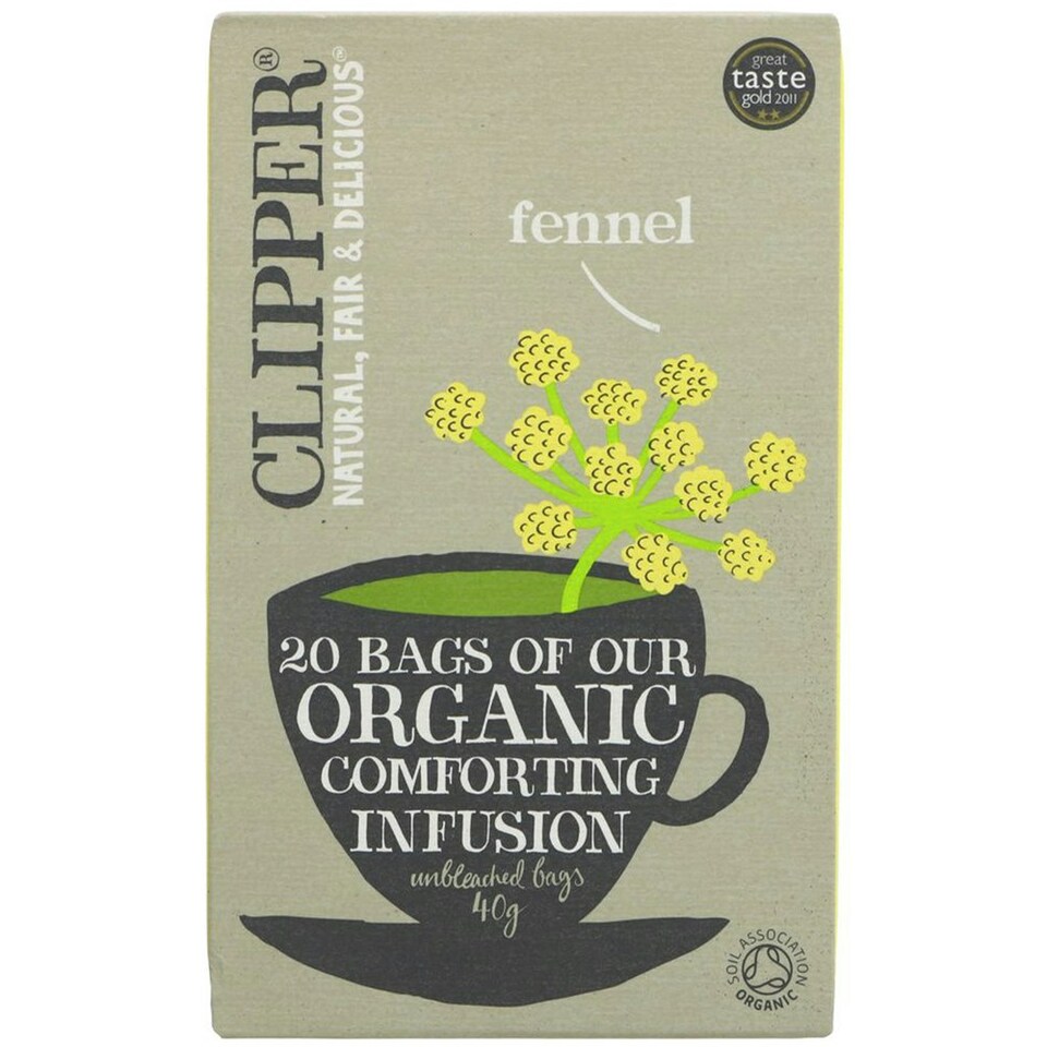 Organic Fennel Tea 20 Bags (Clipper)
