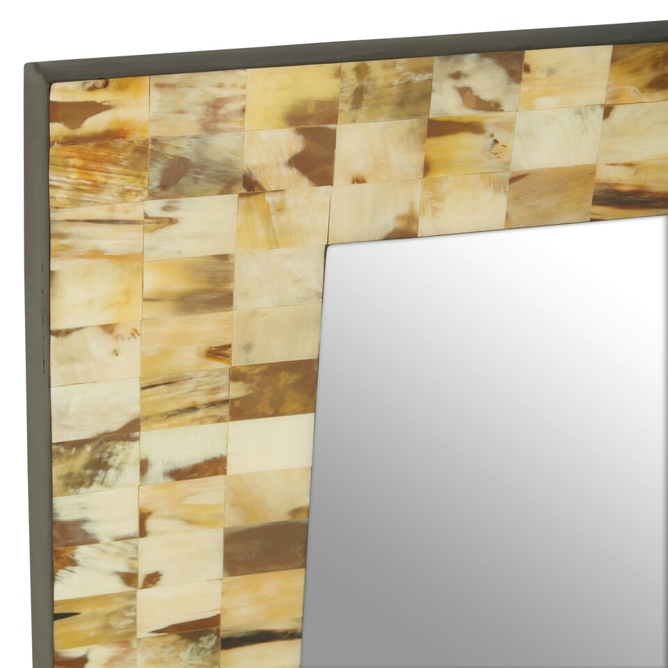 image 1 of Interiors by Premier Cream Mother of Pearl Wall Mirror Cream