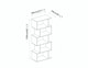 image 5 of Geometry S-Shaped 5 Tier Shelving Unit | White | 1